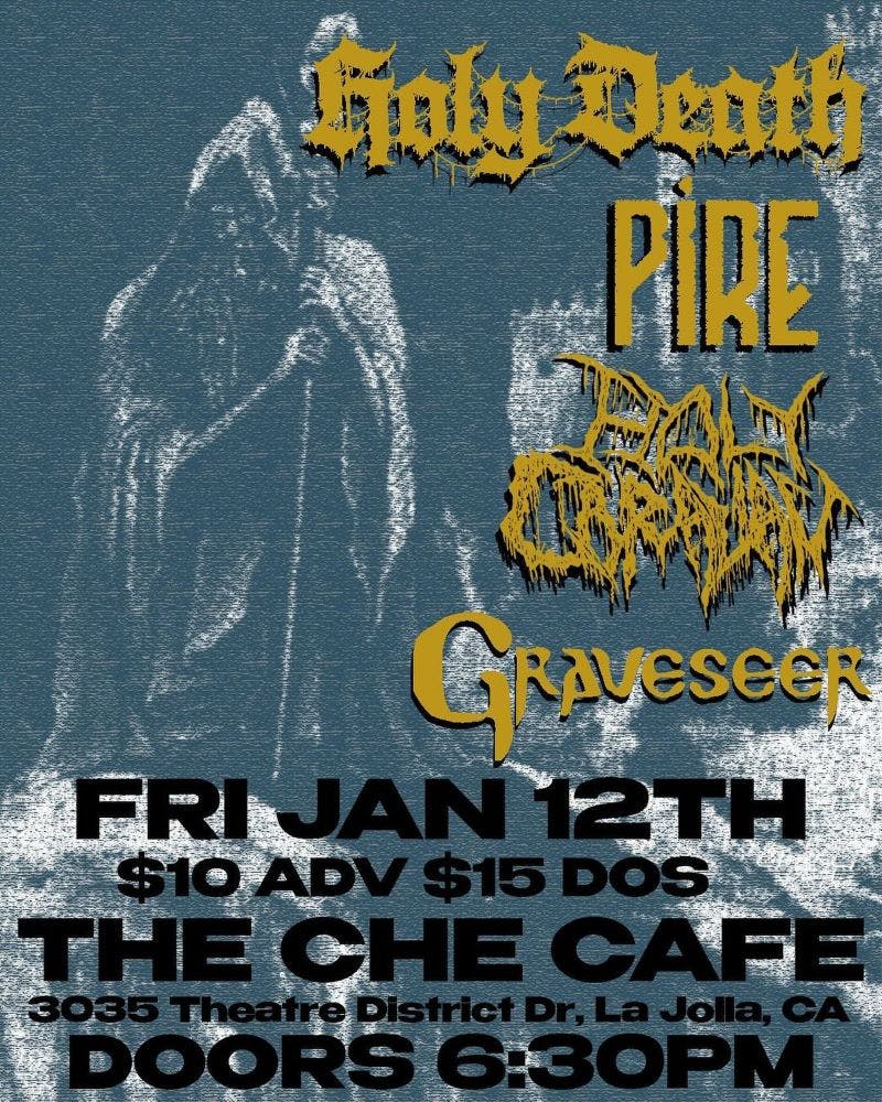 graveseer at che cafe san diego 12 jan 2024